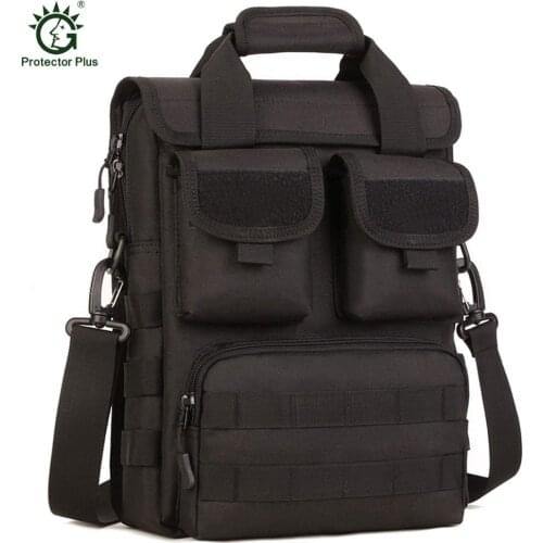 Tactical Briefcase Military Messenger Bag 12inch Laptop Shoulder Bag Camouflage Molle Hunting Camping Hiking Sports Bags