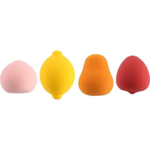 New Arrival Beauty Egg Peach Puff Fruit Shape Puff Non-Latex Wet and Dry Makeup Egg Portable Cute Beauty Cosmestics Tools Set