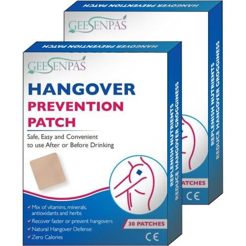 1box/30pcs Hangover Prevention Patch Chinese Herbal Medicine Recover Faster or Prevent hangovers Reduce the Alcohol Damage