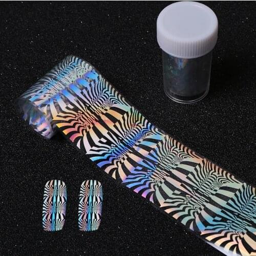 4*100cm/pc Nail Foil Holographic Starry Nail Foil Stickers Laser Nail Foil Sticker Polish Glue Transfer Nail Transfer Sticker