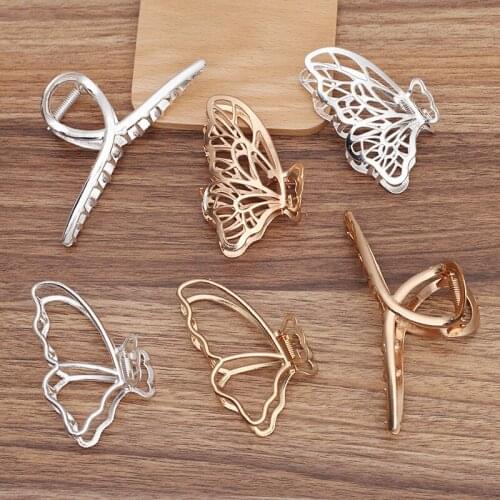 5 PCS Metal Alloy Big Claw Clip Hair Clip Base Settings For Women Decorations Jewelry Making