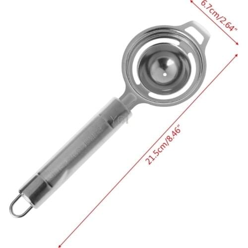 Egg Yolk White Separator Separates Stainless Steel Sieve Kitchen Tool Utensil