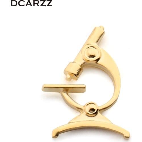 Microscope Pin Science Medical jewelry Gift for Science Teacher/Biology/Doctor Microscope Device Brooch Lab Jewelry Wholesale