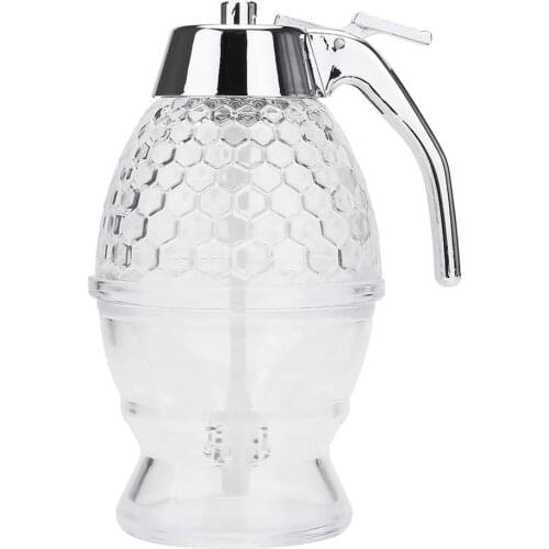 Squeeze Bottle Honey Jar Container Bee Drip Dispenser Kettle Storage Pot Stand Holder Juice Syrup Cup Home Kitchen Accessories