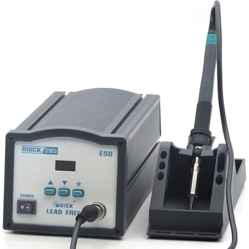 QUICK 205 150W High-Power Lead-Free Soldering Station Digital Display Thermostat Soldering Rework Station Free shipping