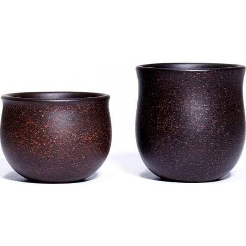 Yixing Raw Ore Soil Black Glod Sands Zisha Teacup Small Cup/Drinkware/Wine Set/Handmade Cup Tea Set Accessories Tea Set Supplies