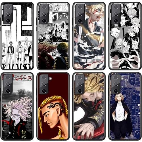 Tokyo Revengers For Samsung Galaxy S21 S20 FE S10e S10 S9 S8 S7 S6 Ultra Plus Lite 5G Edge Black Soft Phone Case
