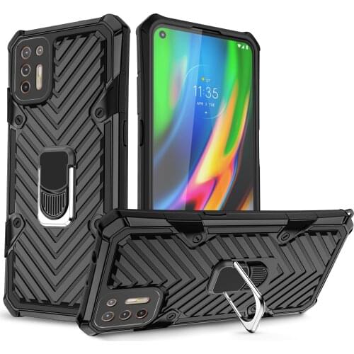 Strong Protection Finger Ring Case for MOTOROLA MOTO G9 Plus Play E7 G Stylus E6S G8 Power Lite Anti-Drop Kickstand Cover