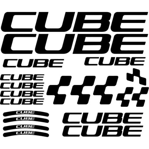 For CUBE Bike Stickers Vinyl Decal Frame Cycle Bicycle Tuning Rim Wheel Decal Sticker Logo Emblem