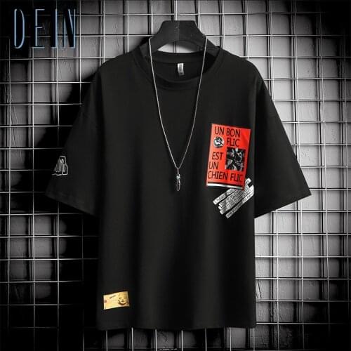 Mens T-shirt Short-sleeve Fashion Man Print T shirts Casual Men Tee Shirt Blouse Tops Brand Clothing Oversize Sportswear Male