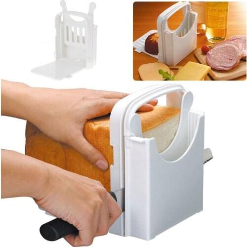 JX-LCLYL Toast Bread Slicer Loaf Sandwich Cutter Maker Guide Slicing Kitchen Tool