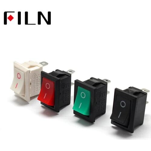KCD1-101 MRS-101 2 pins on off Snap-in Rocker Switch Mini Switch 21x15mm 6A250VAC 10A 125VAC