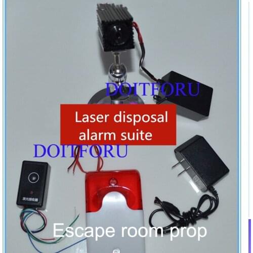 Laser warning kit. Escape from the laser array Live secret room escape game Laser disposal alarm set
