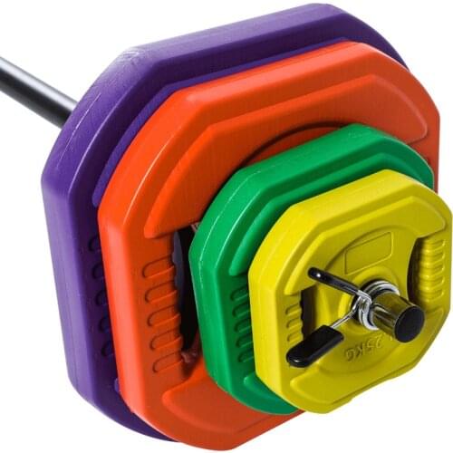 Aerobics Barbell Set Gym Dedicated Bodybuilding And Shaping Texture Hand Grip Color 50mm Diameter Barbell