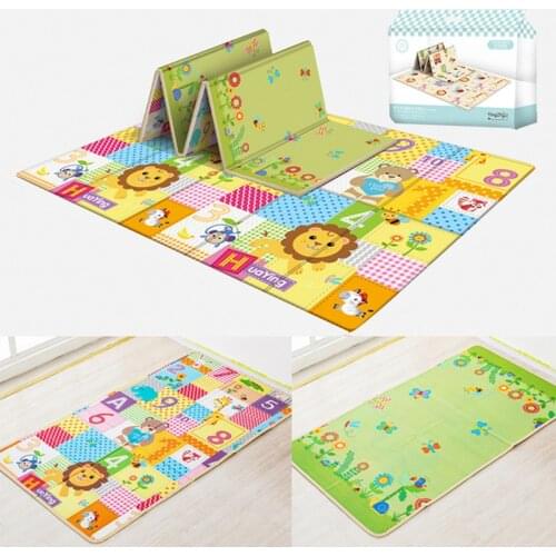 Foldable Cartoon Cartoon Baby Play Mat LDPE Puzzle Children Mat Baby Climbing Pads Kids Rug Baby Games Mats Kids Rug Foam Carpet