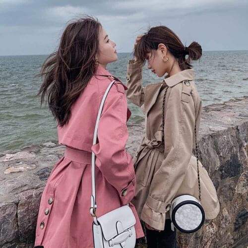 LWAIXS Women's Classic Trench Coats