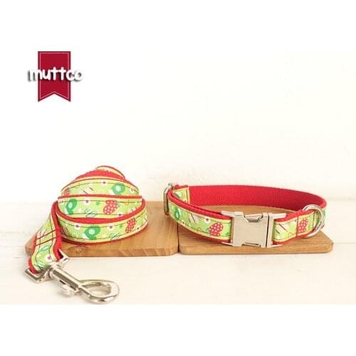 Fashion Self-made New Pet Dog Collar Leash Set Pet Supplies Thick And Durable Collars Leashes Sets For Puppy Big Or Small Dogs
