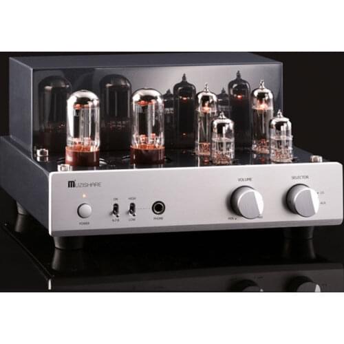 Latest MUZISHARE X3T 5AR4*2 dual Rectifier Circuit Integrated Vacuum Tube Amplifier EL84*2 Pure Class A Single-ended Power Amp