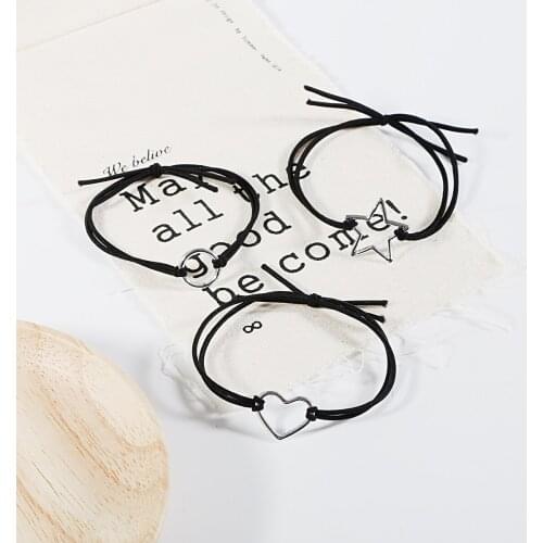 New Fashion Hollow Five-pointed Star Love Circle Head Rope Head Contracted Pure Girl Rope Headdress