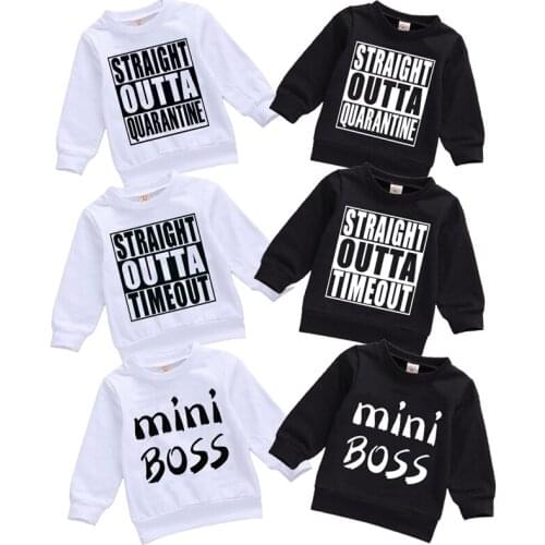 0-2Y Autumn Winter Baby Boys Girls Pullovers Clothing Toddler Boy Sweatshirts Kids Letter Print Hoodies Sweatshirts Clothes