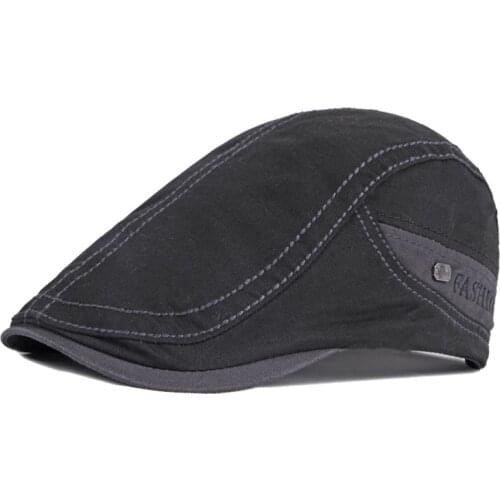 Casual Cotton Beret Hats Men Retro Flat Peaked Herringbone Ivy Caps Women Outdoor Painter Beret Sun Hat Sunshade Newsboy Cap