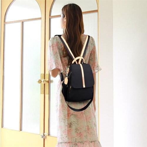 High Quality Waterproof Women Backpack Oxford Cloth Shoulder Bags For Women 2021 New Light School Bags For Girls