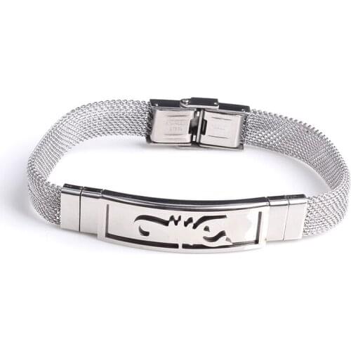 Silver color Scorpion net 316L Stainless Steel bracelets for men