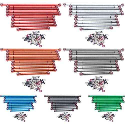 A set alloy linkage tie rod for ECX 1-12 Barrage 1-18 Temper FTX5586 outback crawler upgraded parts