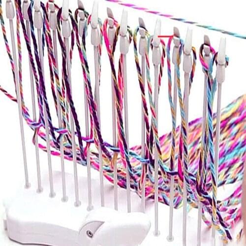 T5EC Scarf Knitting Machine Manual Scarves Weaving Loom Needles DIY Craft Wool Yarn Woven Knit Sewing Tool