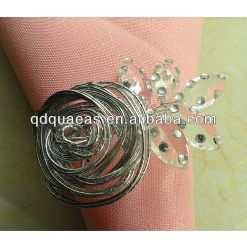 Decoration napkin ring wedding napkin ring and clear acrylic napkin rings
