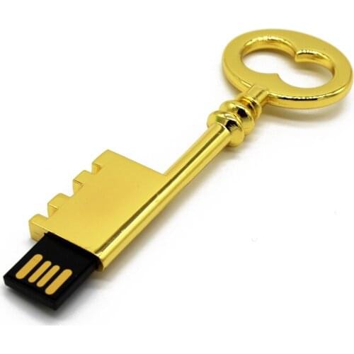TEXT ME 100% real capacity yellow key model usb2.0 4GB 8GB 16GB 32GB 64GB pen drive USB Flash Drive creative gift Pendrive