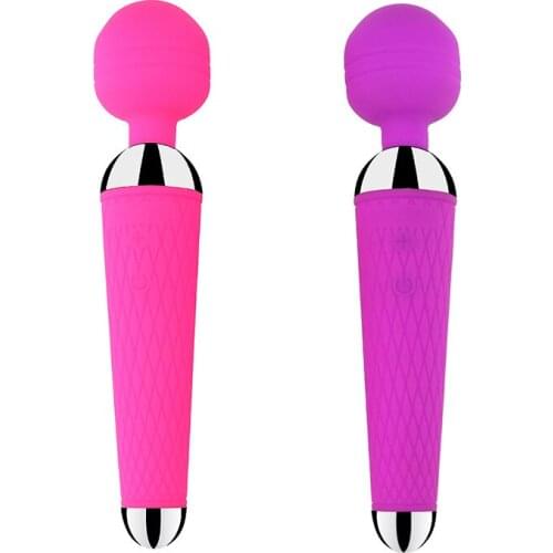Vibrator Powerful Magic Wand Massager USB Rechargeable Cordless Waterproof Dildo Adult Toys for Women