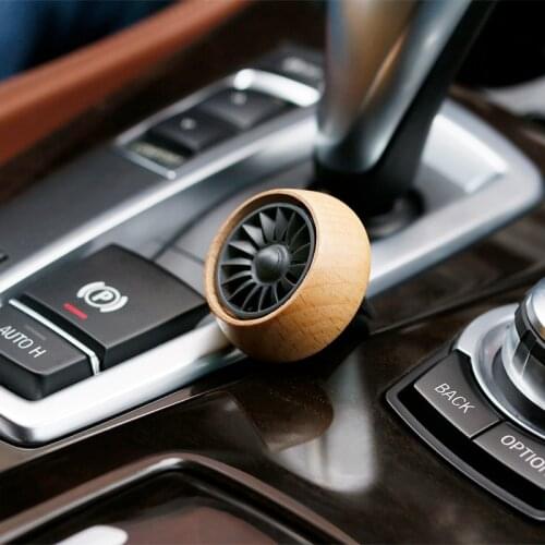 1 PCS Wood Luxury Car Perfume Car Vent Diffuser Cool Fan Car Air Freshener Vent Clip Auto Car Fragrance Smell The Car Refill
