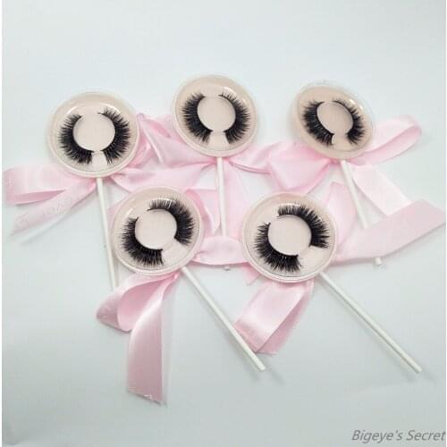 10 Pairs Natural Lollipop False Eyelashes Handmade Cross Long Lashes Faux 3D Mink Women Beauty Makeup Extension Tools Strip lash