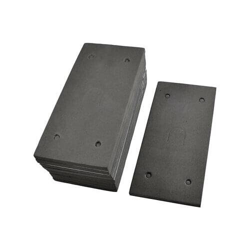 10 Pcs Rectangle Adhesive Foam Replacement Sander Back Pad Mat Gray
