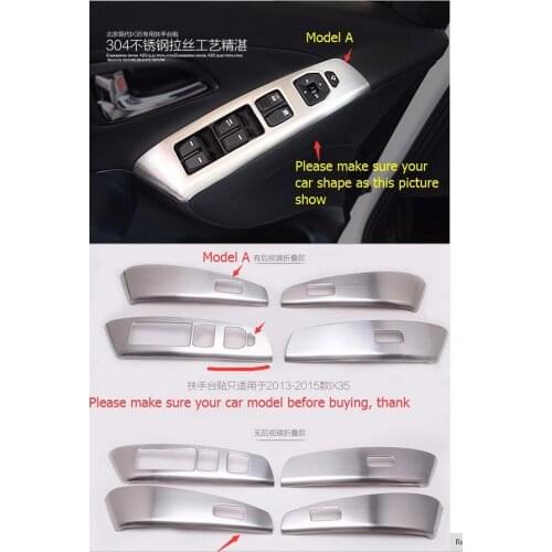 2 Model choice! For HYUNDAI IX35 2012 2013-2014 2015 Metal Window .Lift Switch Button Decoration cover trim 4pcs / set