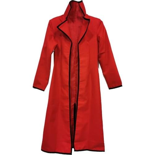 2021 New Style Gintama Cosplay Tatsuma Sakamoto Cosplay Red Mens Kimono Gintama Cosplay Costume Only Overcoat
