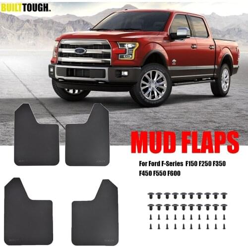 4x Mudflaps Mud Flaps Splash Guards Mudguard For Ford F-Series F-150 F-250 F-350 F-450 F-550 F-600 F150 F250 F350 F450 F550 F600