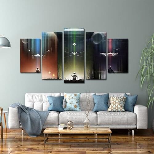 Star War 5 Part Movie Poster Living Room Decoration Print Wall Art Anime Canvas Painting Home Decor