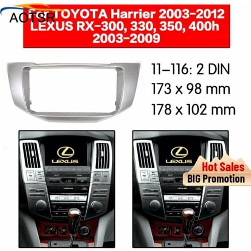 Car Radio Facia For Lexus RX-330/330,350,400h 2003- 2009/Toyota Harrier Din dvd player Fascia Car Stereo Radio Installtion Dash