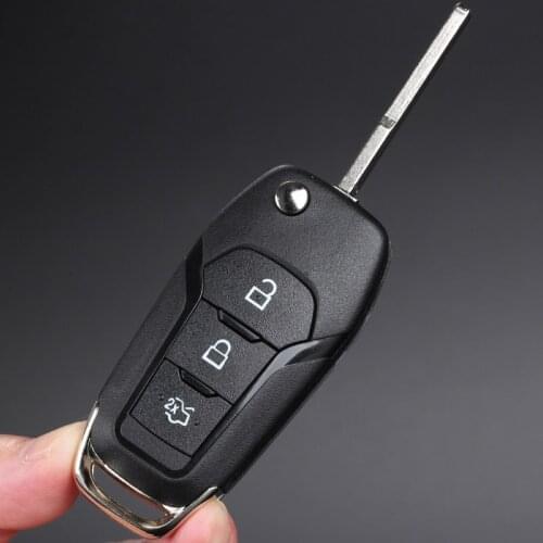 3 Button Car Remote Control Key Shell Cover Key Black Ford Fu Ruisi No Logo For Ford Replacement Key Shell