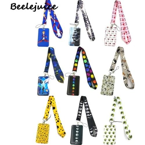 Card Holder ID Cover Neck Strap Lanyards ID badge card holder keychain Mobile Phone Strap Gift Ribbon webbing necklace Gifts