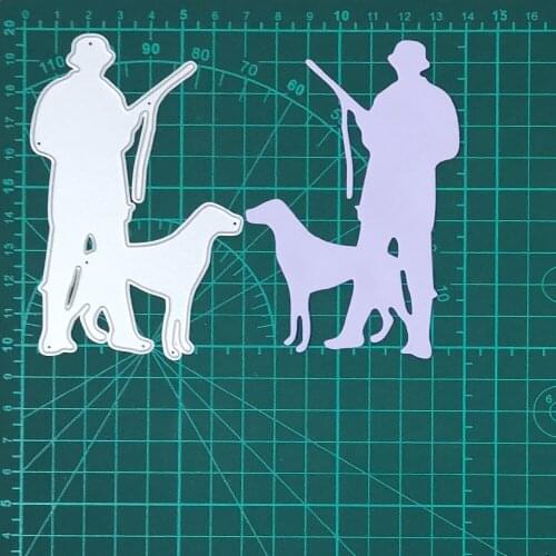 Hunter and Hound Christmas Metal Cutting Dies For Stamps Scrapbooking Stencils DIY Paper Album Cards Decor Embossing 2020 New