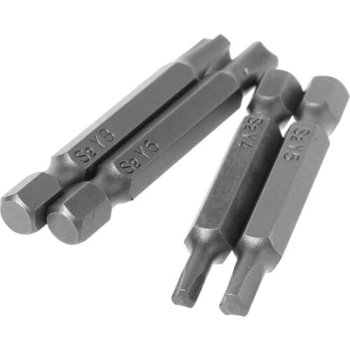 4pcs/set Magnetic Y Shaped Screwdriver Bits for bicycle Repair Tools Triangle Head Hex Shank Y4 Y6 Y8