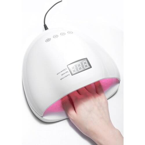 48W 33 UV LED Nail Gel Curing Lamp Painless Phototherapy Lamps Manicure Tool Timer Display Toenail Polish Drying Lamps