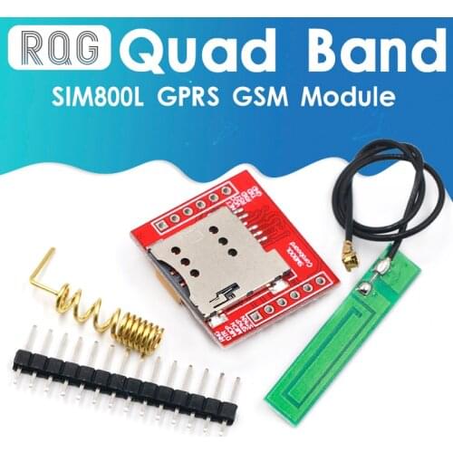 Mini Smallest SIM800L GPRS GSM Module MicroSIM Card Core Wireless Board Quad-band TTL Serial Port With Antenna for Arduino