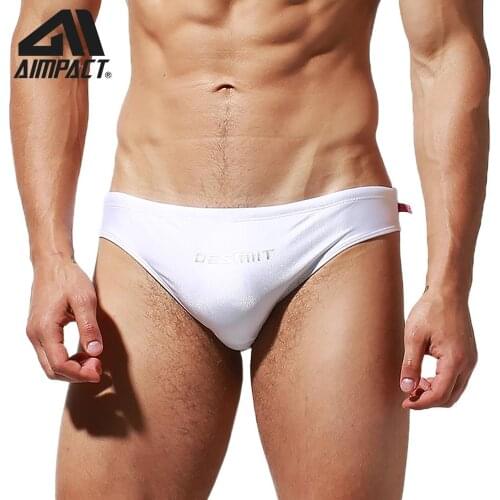 Desmiit Mens Bathing Suits Sexy Solid Bright Color Swimwear Briefs for Men Swimming Swimsuit Bathing Suits Drawstring DT106