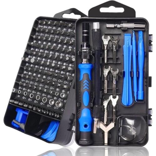 WOZOBUY Screwdriver Set 135 In 1 Magnetic Torx Phillips Screw Bits Kit With Electrical Screwdrivers Wrench Repair Phone PC Tools