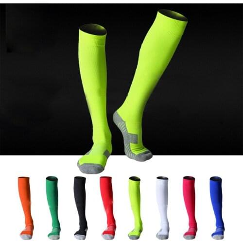 2020 New Style Adult Terry Sole Soccer Socks High-quality Protect Ankle and Calf Football Socks