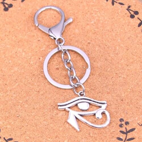 New Creative Chrome plated Metal Key Ring Best Gift Eye of Horus Keychain Keyring